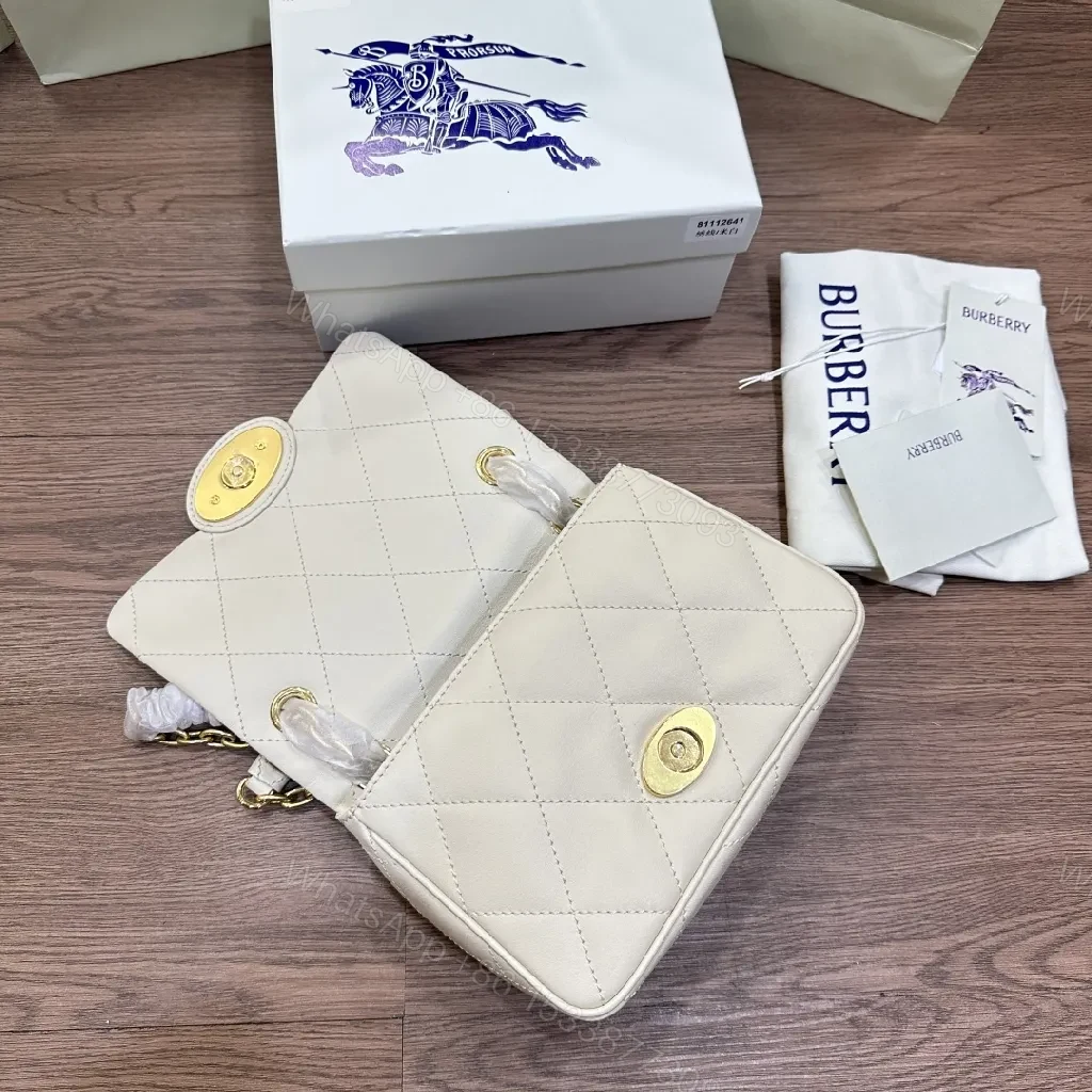 View 2 of Quilted Mini Crossbody: Diamond Stitch, Gold Hardware, Elegant Texture