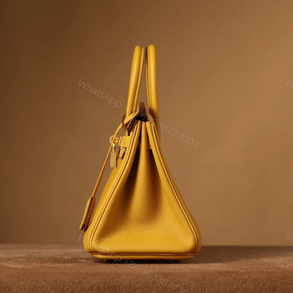 View 5 of 高仿Hermes*Birkin25Togo牛皮琥珀黃金扣/純手工