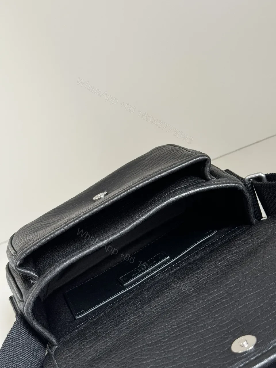 View 2 of Textured Leather Crossbody: Compact Luxury Everyday Bag