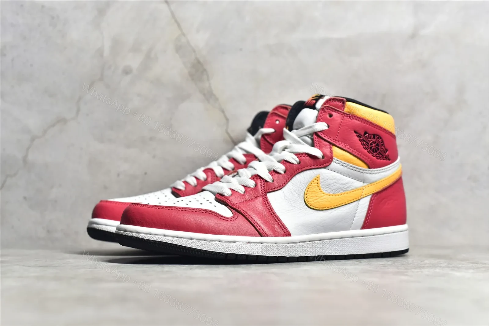 View 3 of Air Jordan 1 Retro High “Light Fusion Red” Reps