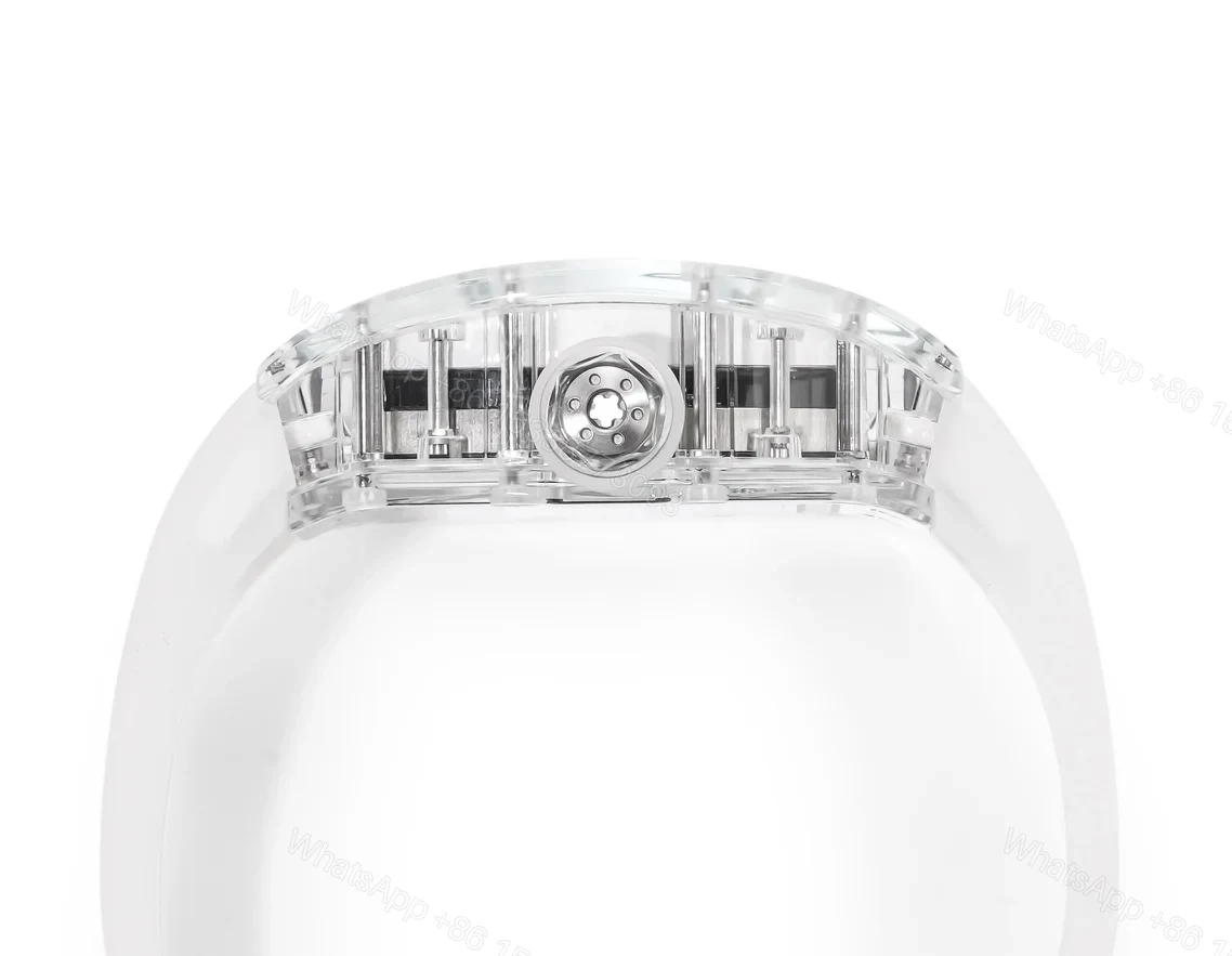 View 7 of Richard Mille RM38-02 Crystal White Skeleton Tourbillon Watch RM38-CR-WH