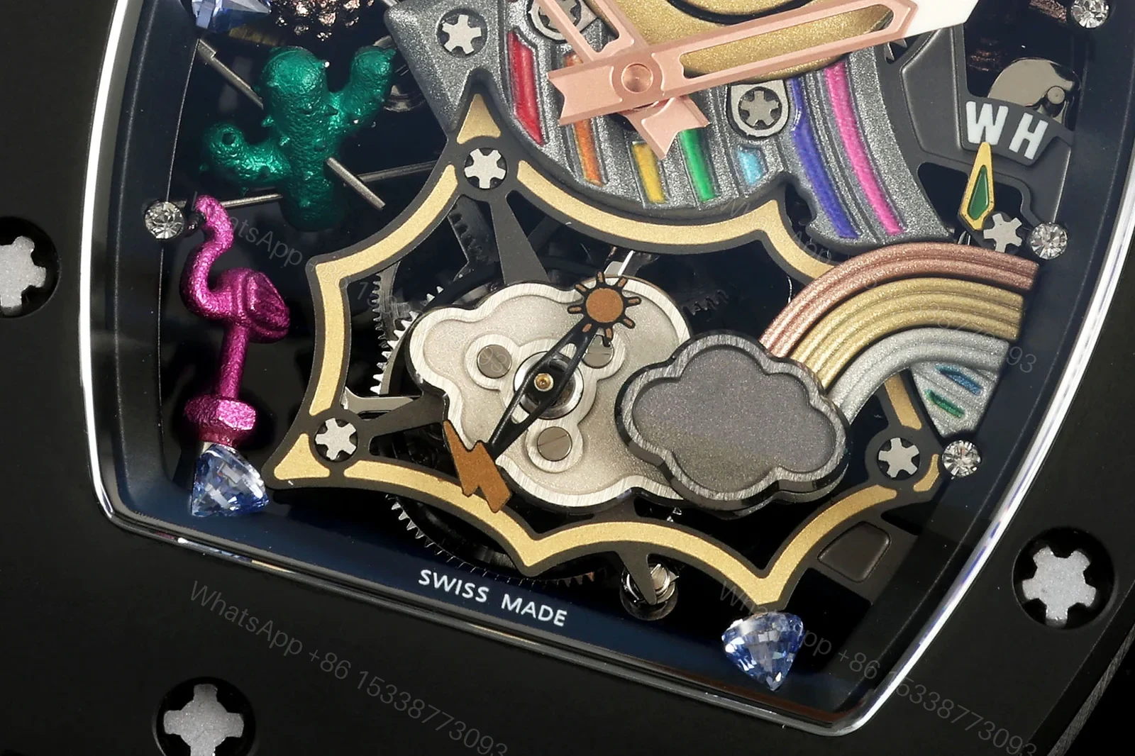 View 5 of Richard Mille RM 88 Tourbillon Automatic Smiley Skeleton Watch Ultimate Edition RG-RM-RM88-SMILEY-TOURBILLON1