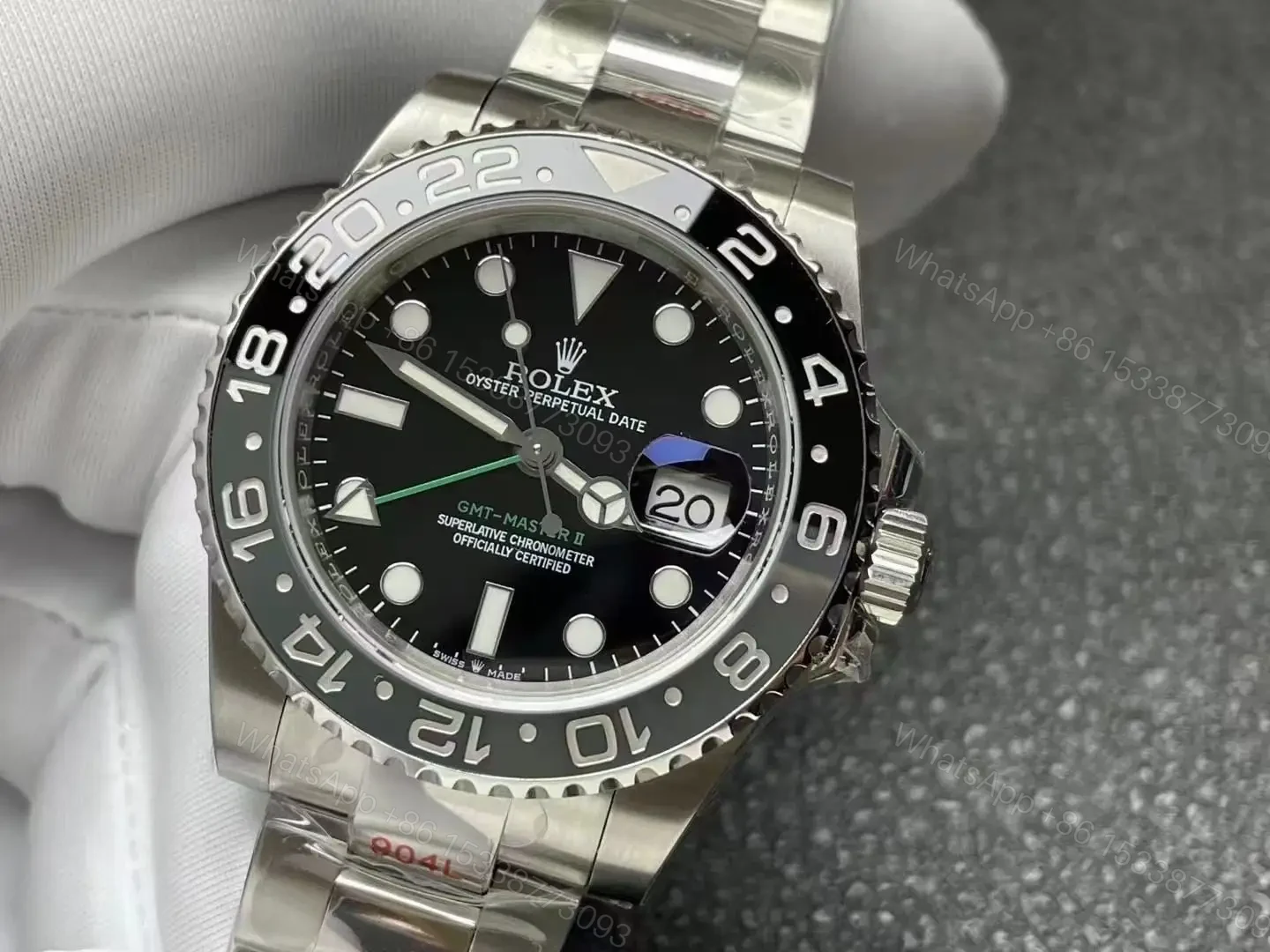 View 3 of Rolex Replica Clone Gmt master 2 2024 Bruce Wayne