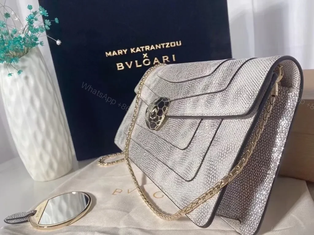 View 7 of Statement Metallic Handbag: BVLGARI x Katrantzou Bracelet Clasp Crossbody