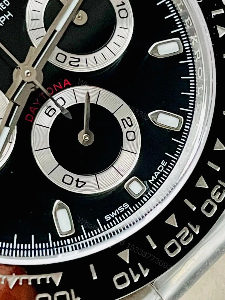 View 17 of CLEAN FACTORY 1:1 Rolex Daytona 116500 PANDA Best Edition CF 904L SS Case and BLACK Dial
