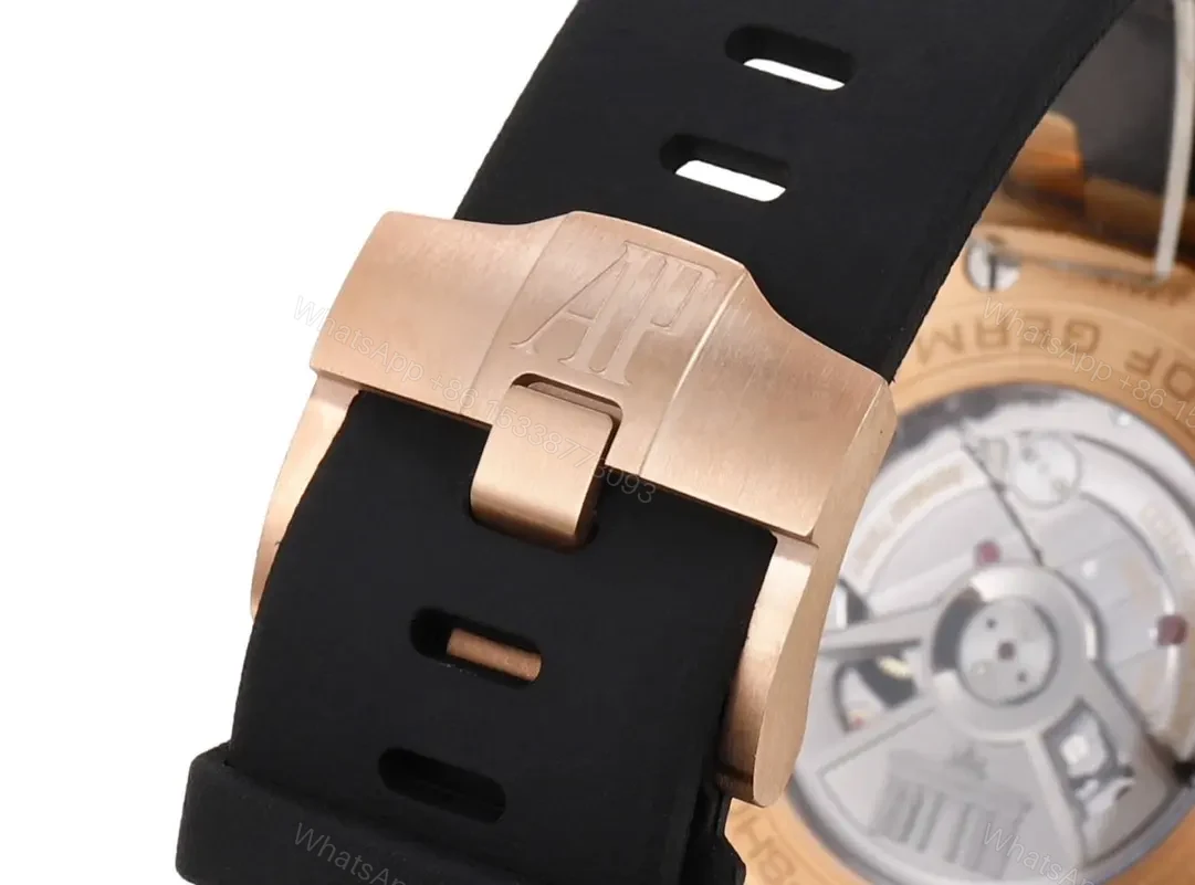 View 8 of JF Factory Audemars Piguet Royal Oak Offshore Rose Gold Black Ceramic Chronograph Watch