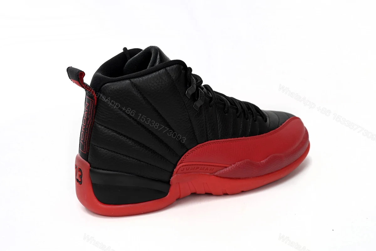 View 8 of Air Jordan 12 “Flu Game” Black Red 130690-002