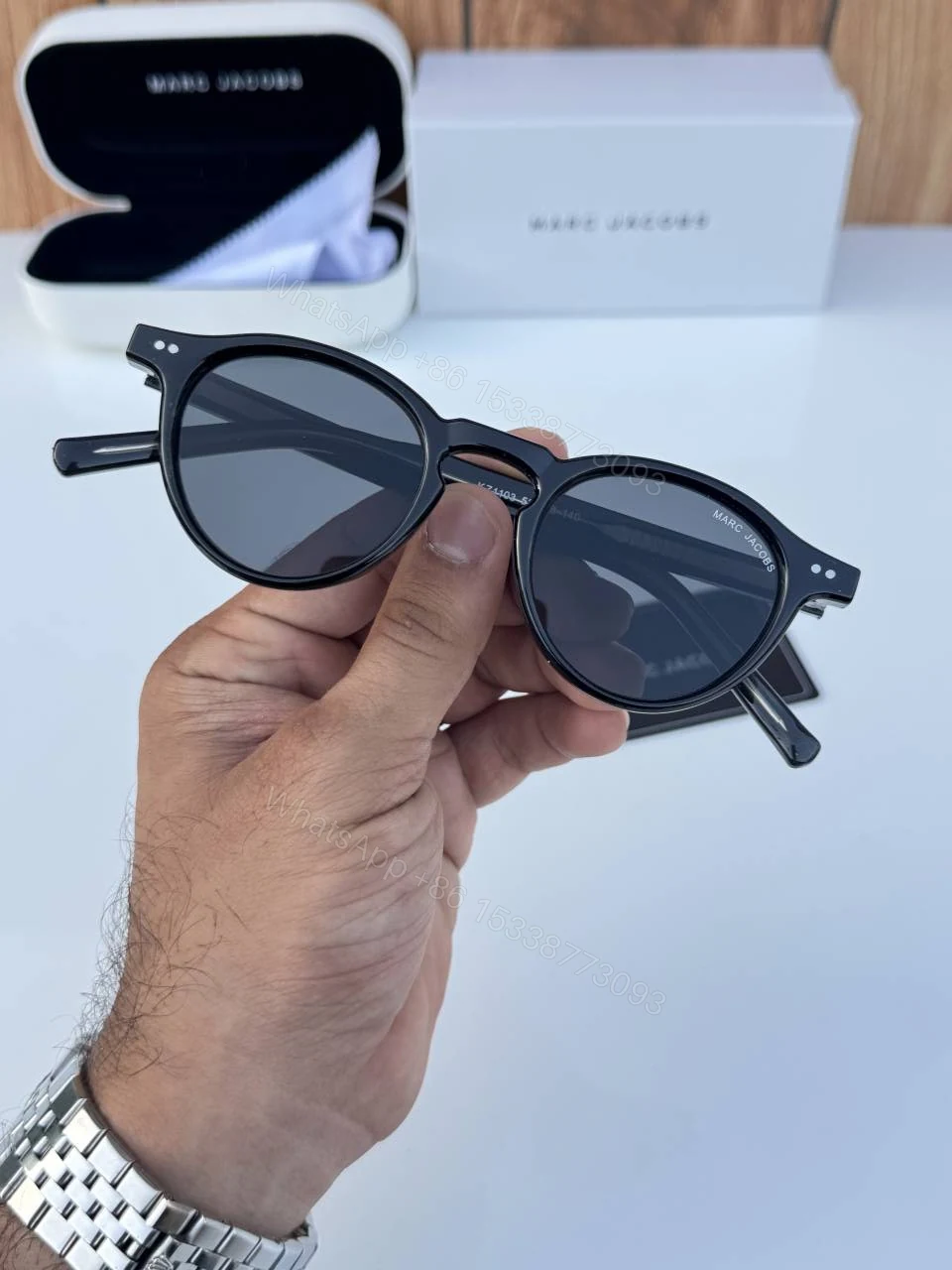 View 3 of First Copy Marc Jacobs 1103 Black Luxury Designer Sunglasses