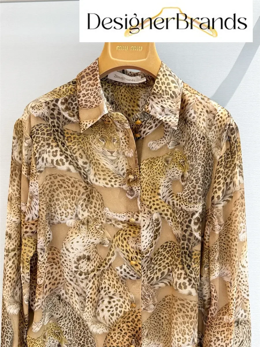 View 2 of Zimmermann Rebellion Relaxed Silk Button-Up Shirt