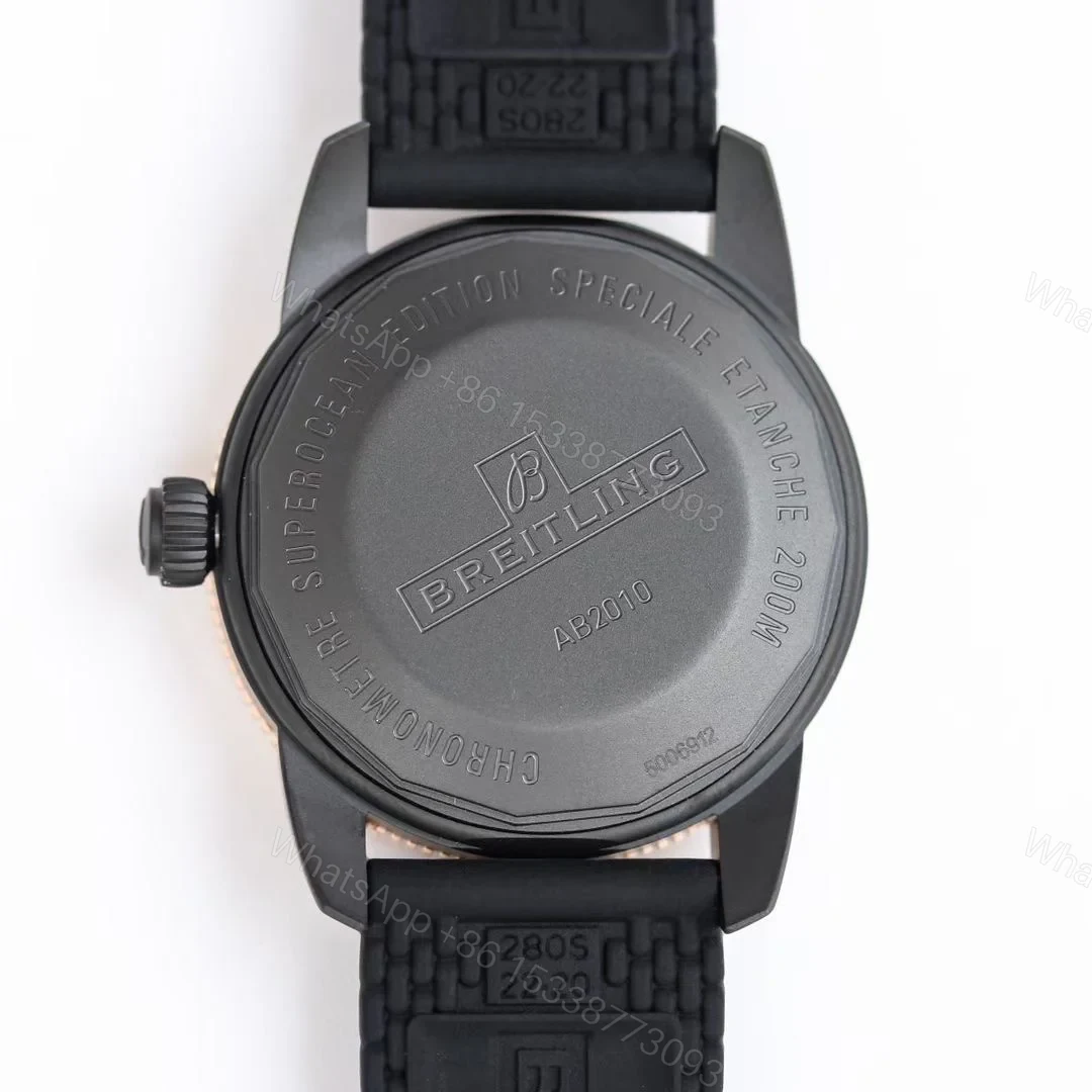 View 8 of Breitling Superocean Heritage Red Yellow Replica 42MM Premium Rubber Strap Diver Edition UB20303A1B1S1