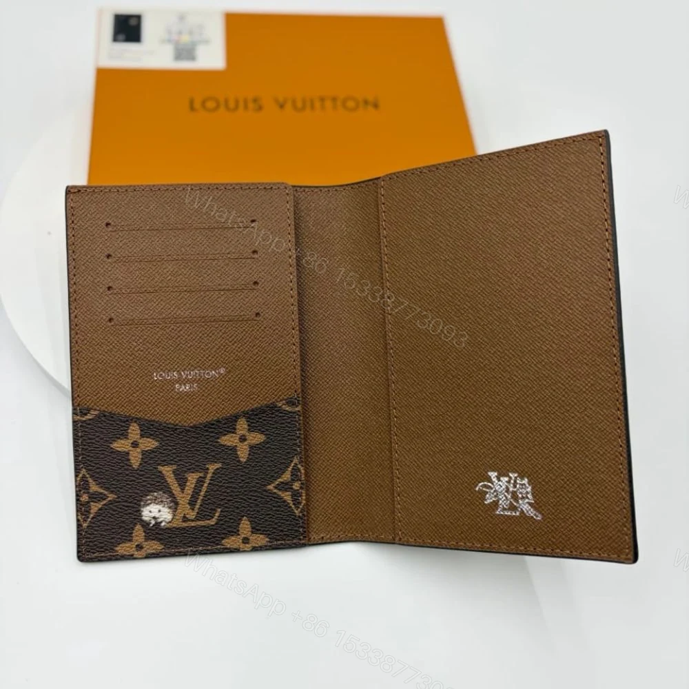 View 6 of Louis Vuitton Passport Cover Monogram Forest Canvas Brown 14Cm M27023