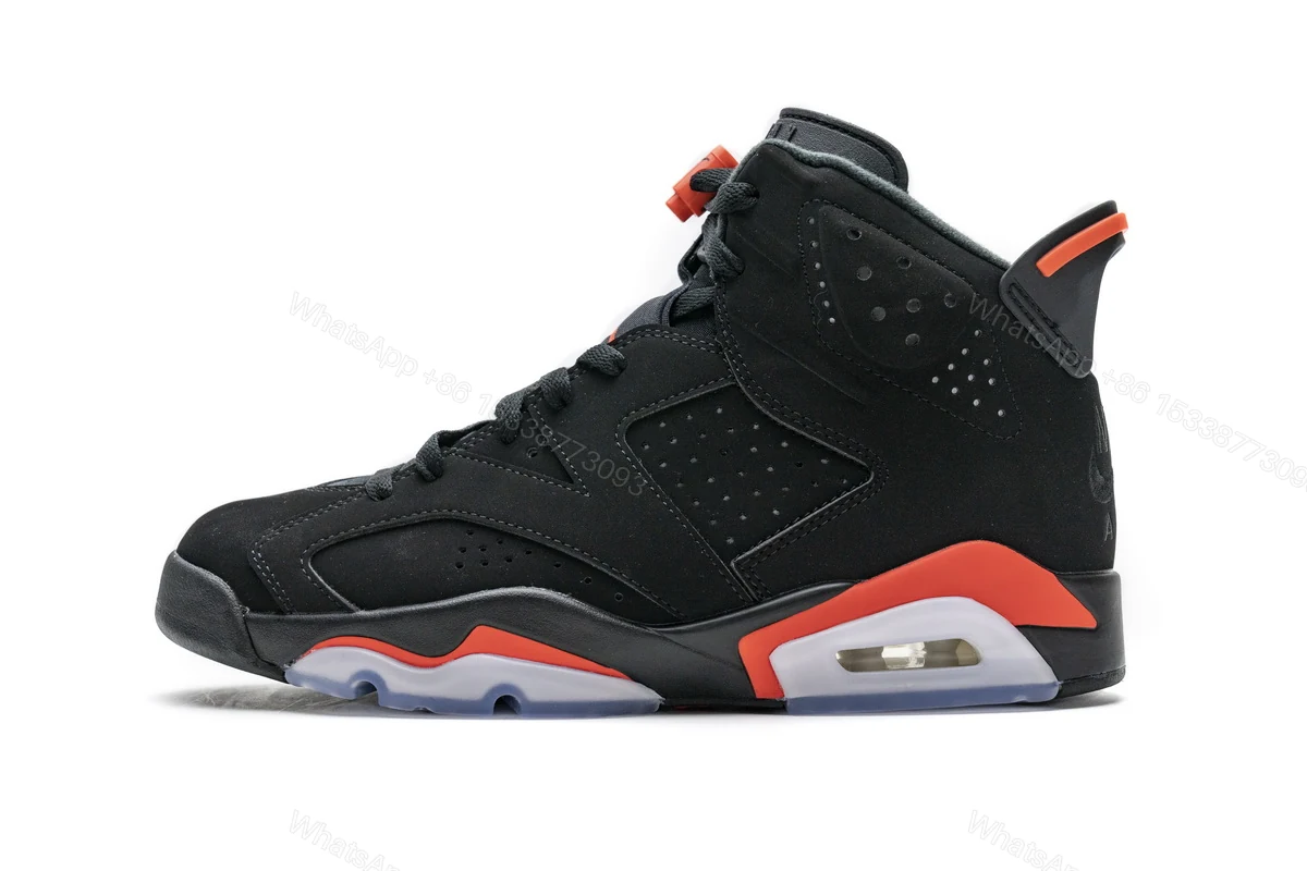 View 12 of Air Jordan 6 Black Infrared 384664-060