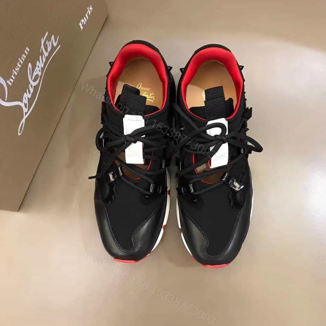 View 3 of CHRISTIAN LOUBOUTIN RED- RUNNER SNEAKER – CL58