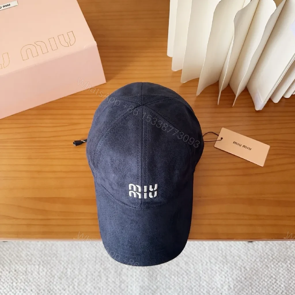 View 7 of Soft-Structured Navy Cap with Minimal Embroidery Details
