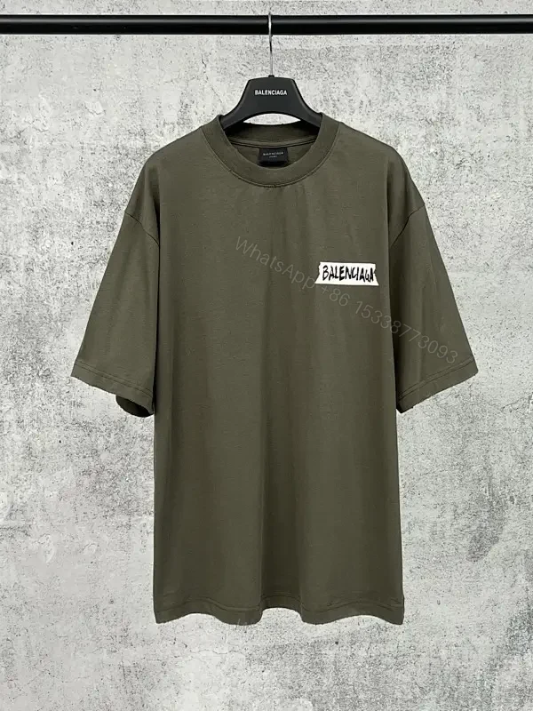 Olive Cotton Patch Tee: Relaxed, Street-Ready Comfort — view 1