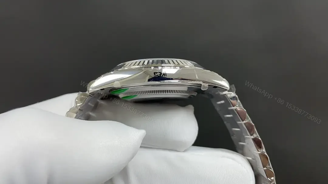 View 5 of Rolex Day-Date 40mm White Gold Blue Dial Weekly Calendar Automatic Watch RLX-DD-40-WG-BLU-3255-WEEKLY
