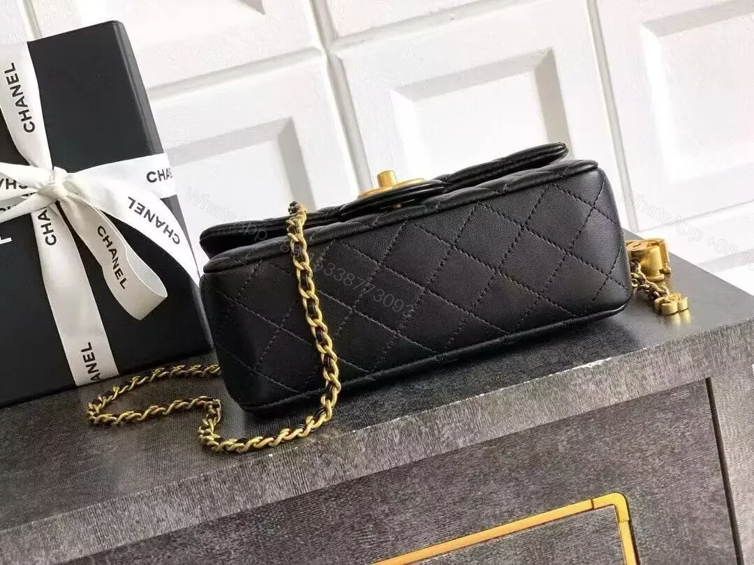 View 2 of Quilted Crossbody: Luxe Black Leather, Chic, Compact Essential