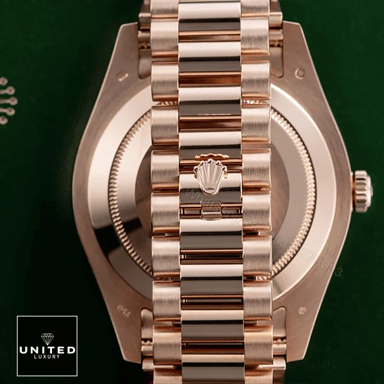 View 9 of Rolex Day-Date II 218235 Rose Gold Black Replica