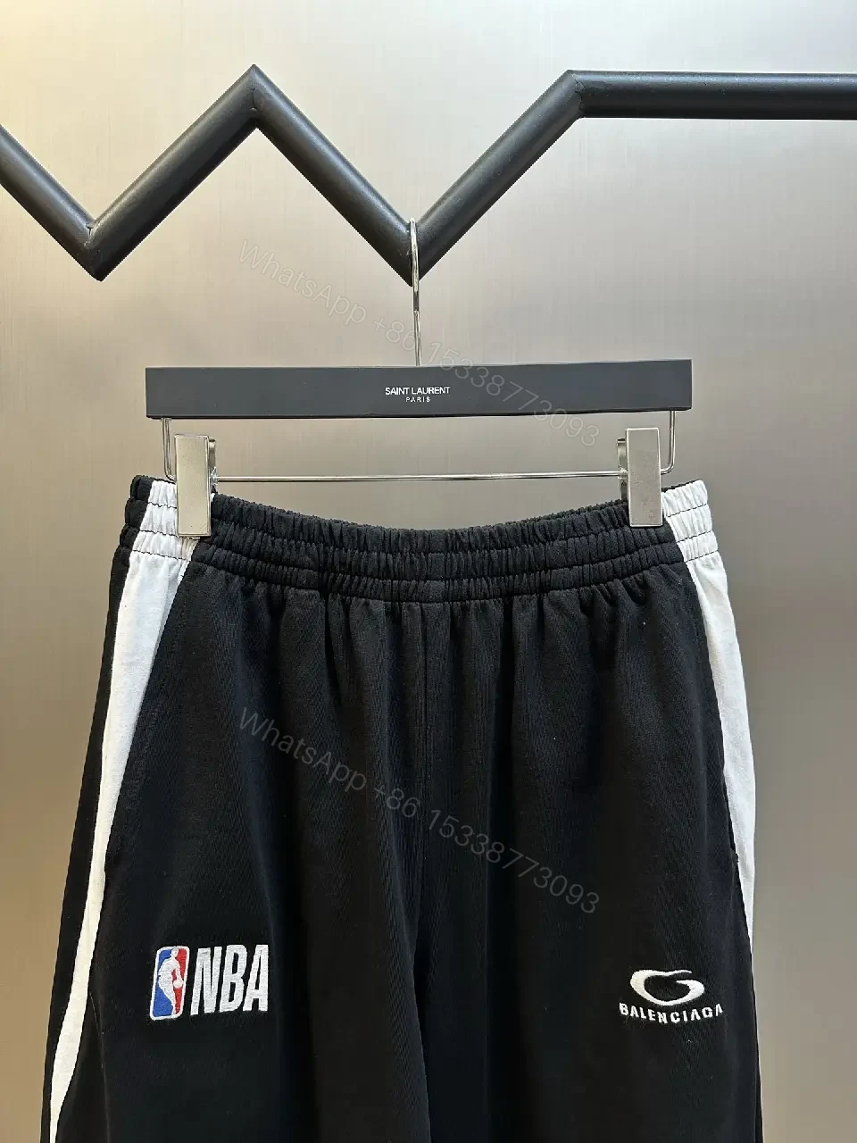 View 2 of Bold NBA x Balenciaga-Inspired Shorts: Premium Streetwear Performance