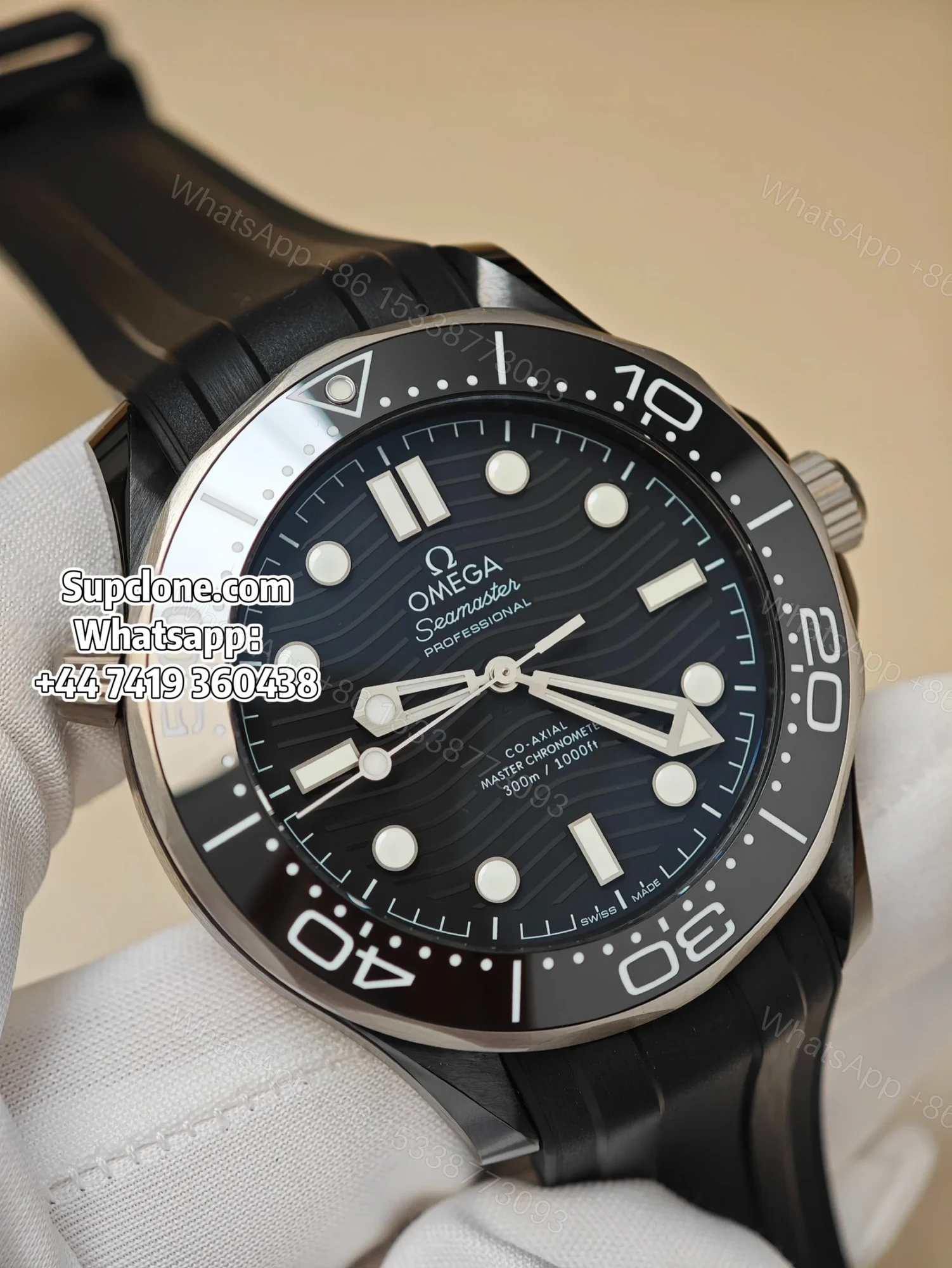 View 3 of Omega Super Clone Seamaster Diver 300M 43.5mm Titanium Ceramic