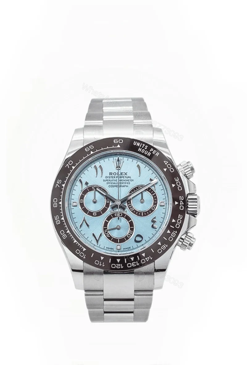 Rolex Daytona M116506 Ice Blue Dial 1:1 Replica Watch – Middle East Platinum Style 4130 Super Clone — view 1
