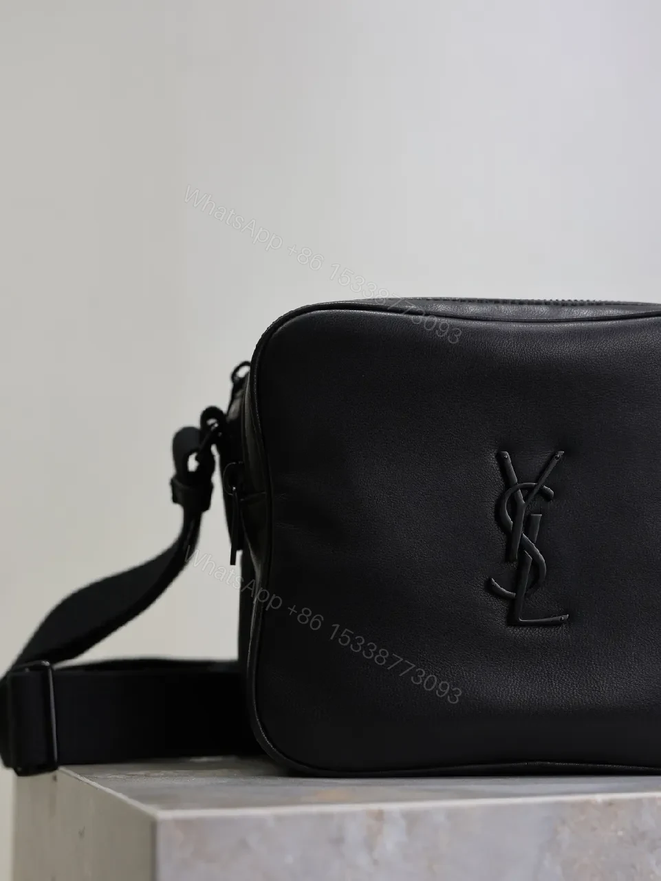 View 5 of Compact Black Leather Crossbody – Sleek, Everyday Luxury Bag