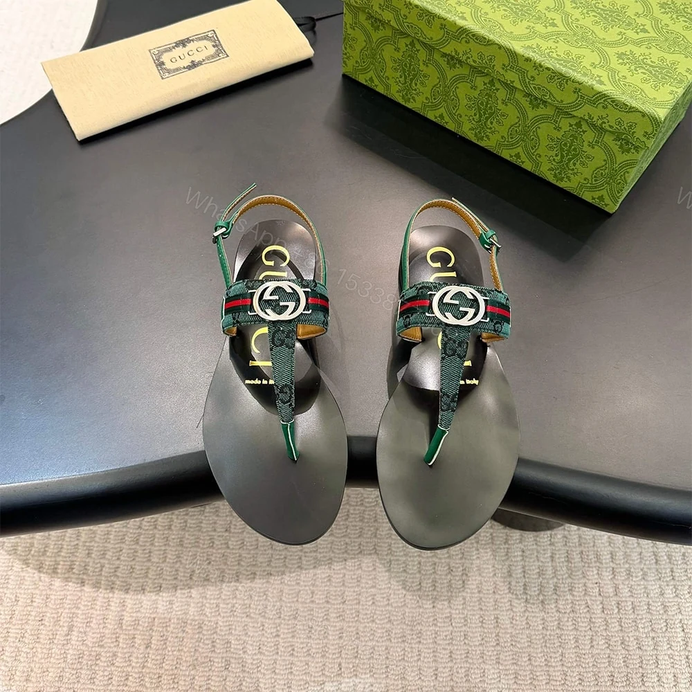 View 3 of GUCCI Women’s Interlocking G Web sandal 384816