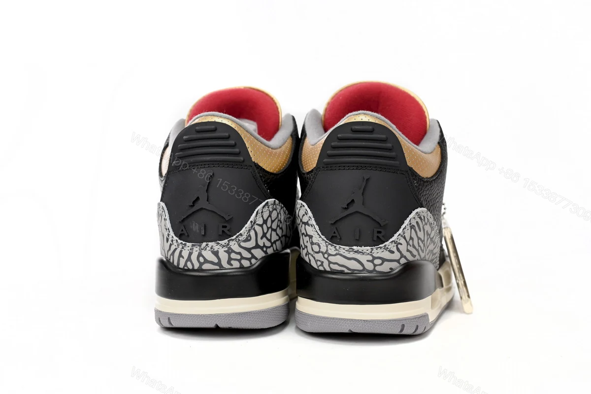 View 8 of Air Jordan 3 WMNS “Black Gold” CK9246-067
