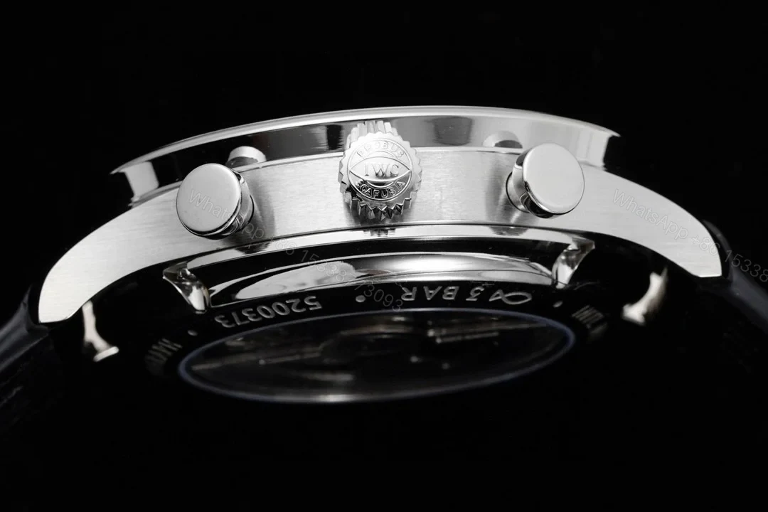 View 6 of IWC Portugieser Chronograph Stainless Steel / Burgundy Dial IW3716-16