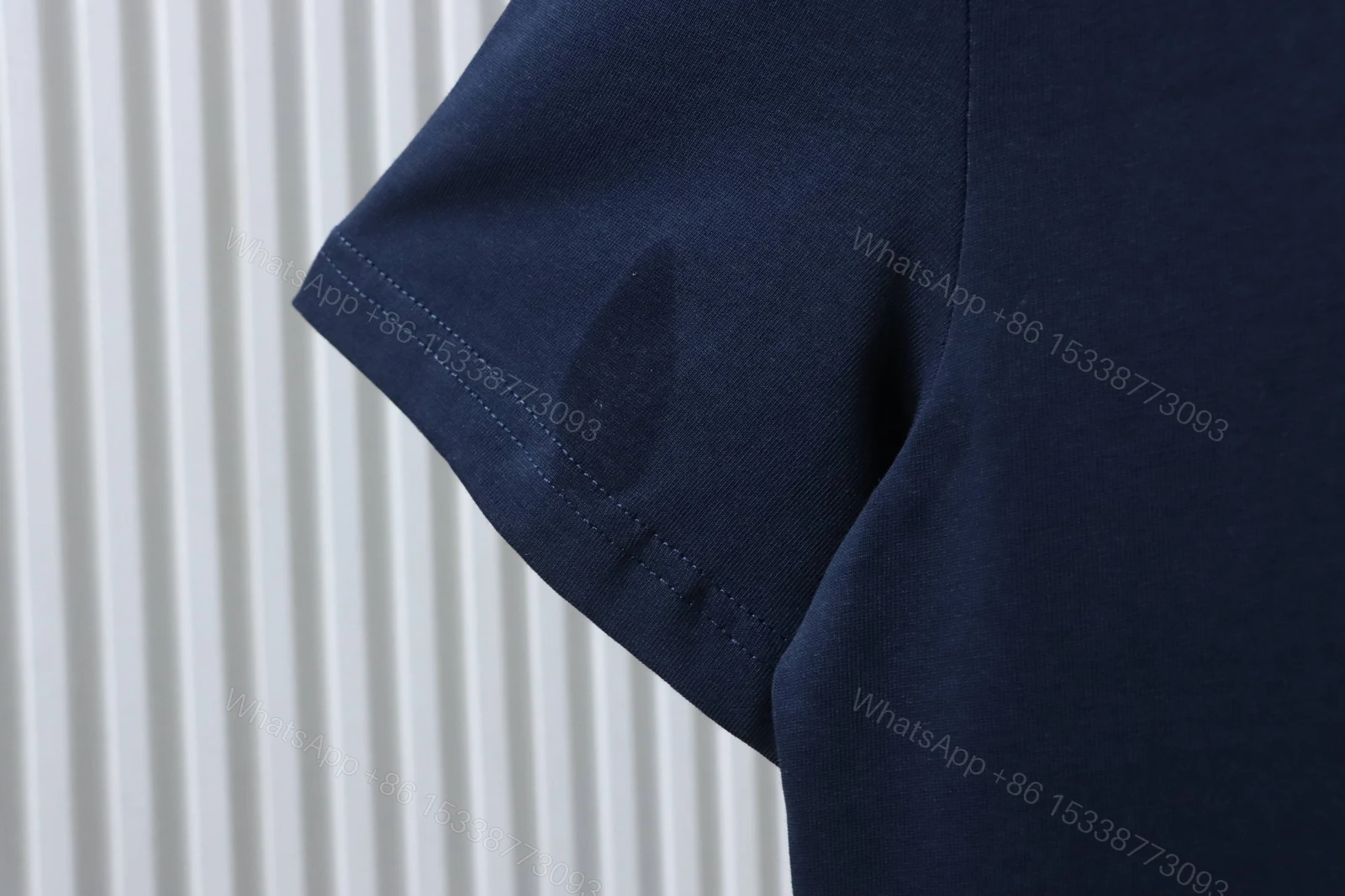 View 4 of Polo Ralph Lauren Small horse with round-neck short-sleeved shirt dark blue