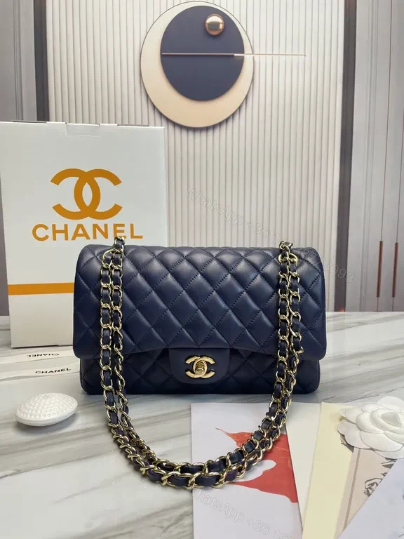 View 3 of Red Quilted Flap Bag - Chanel-Inspired Luxury Compact Satchel