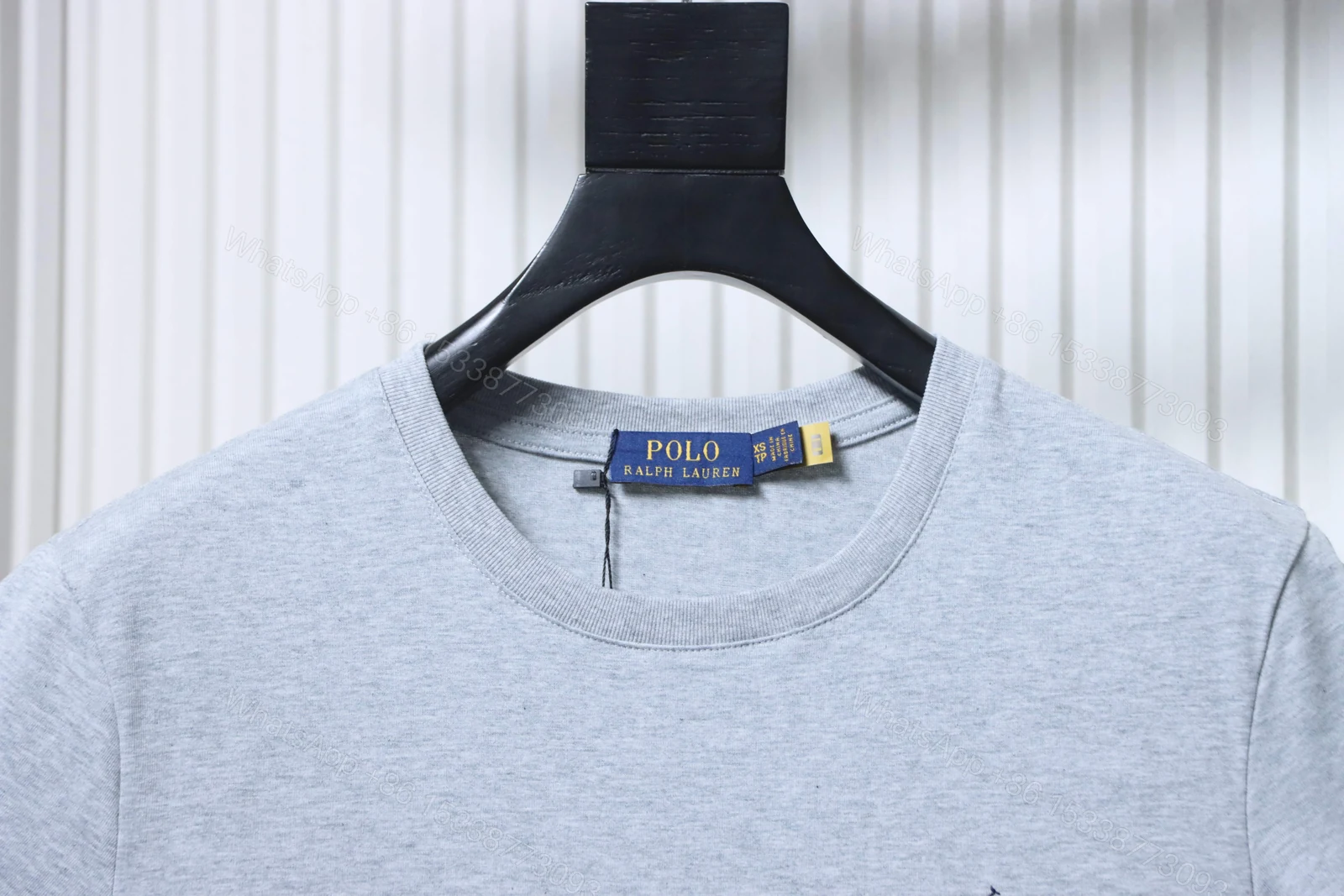 View 2 of Polo Ralph Lauren Small horse with round-neck short-sleeved shirt gray