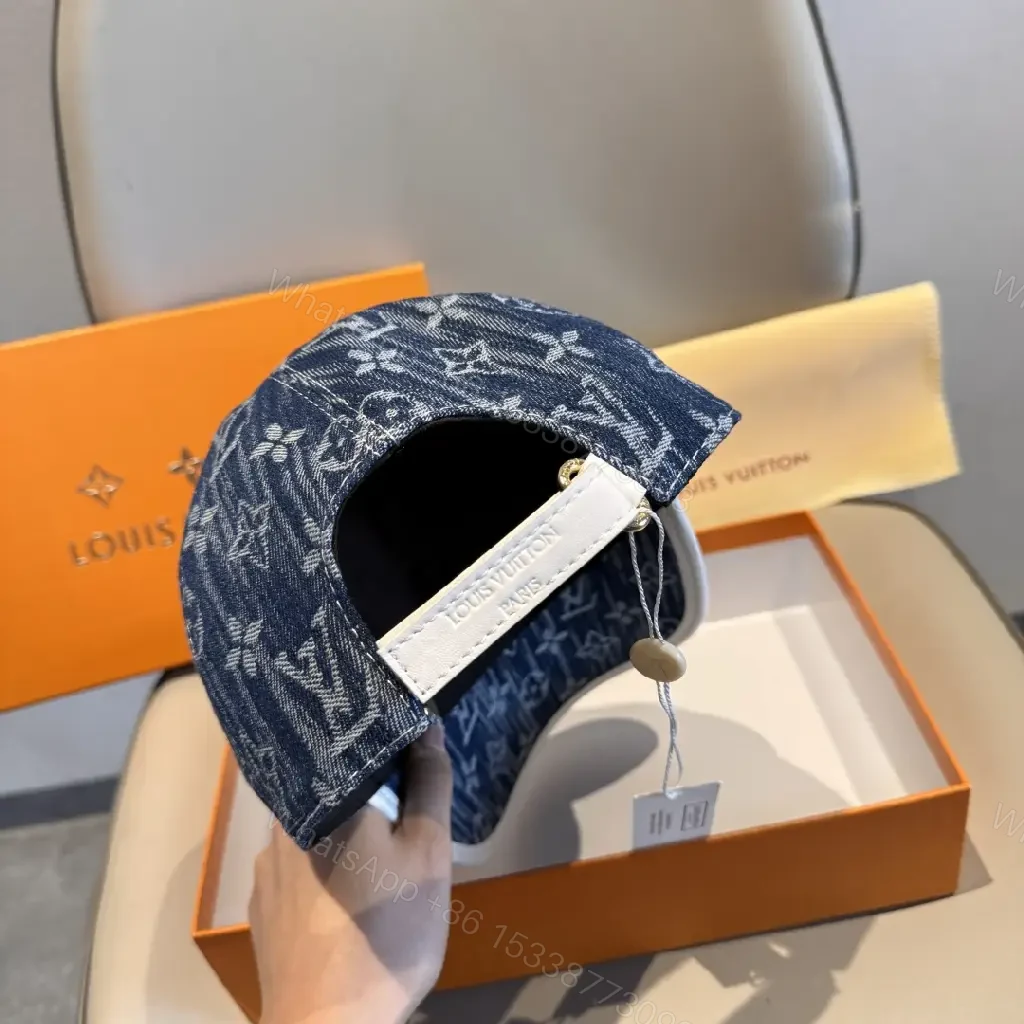 View 9 of Denim Monogram Cap: Subtle Luxury, All-Day Confidence