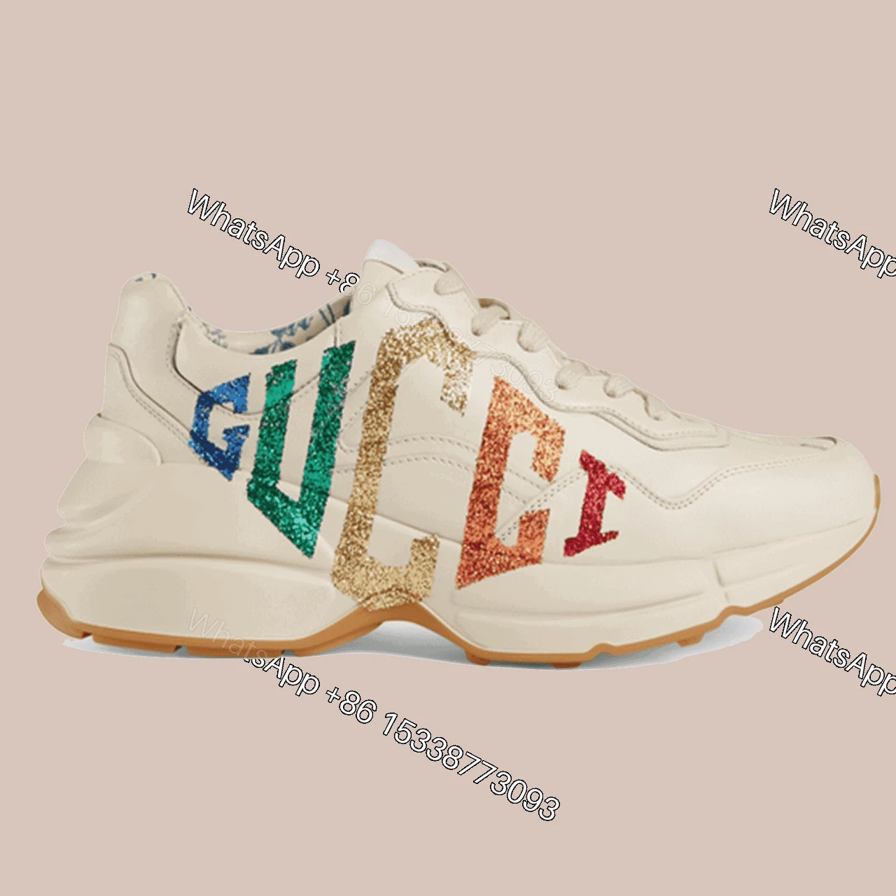 GUCCI RHYTON GLITTER SNEAKER — view 1