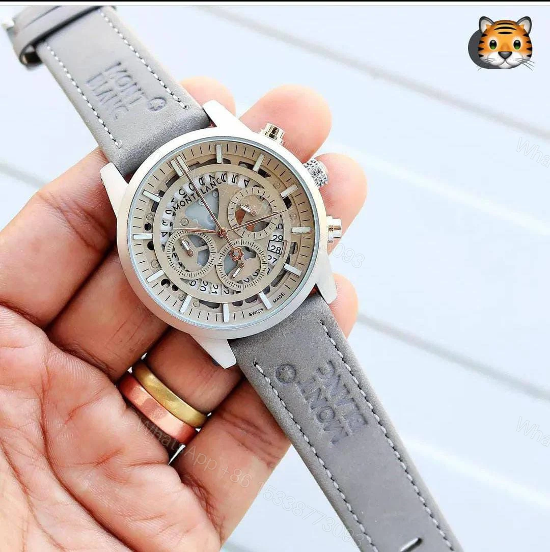 View 2 of MontBlanc MB Grey Dial 40mm Quartz Chronograph
