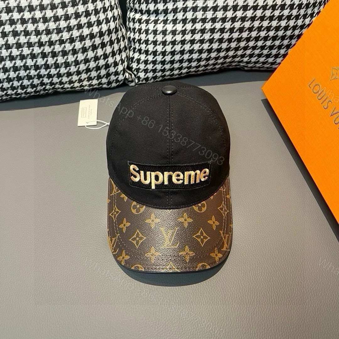 LV 一比一Supreme聯名老花棒球帽 街頭潮流熱賣款 — view 1