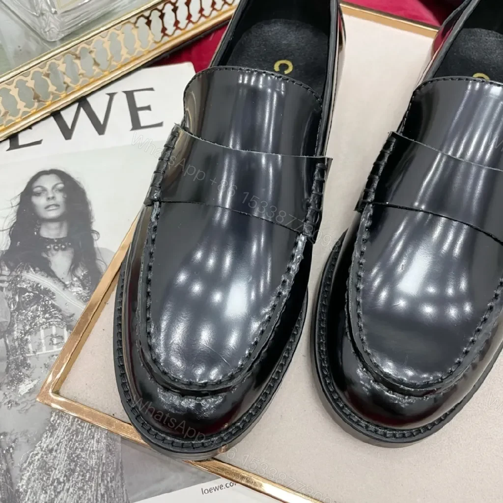 View 5 of Black Patent Loafer + Patent Leather + Sleek + All-Day Comfort + Loafers