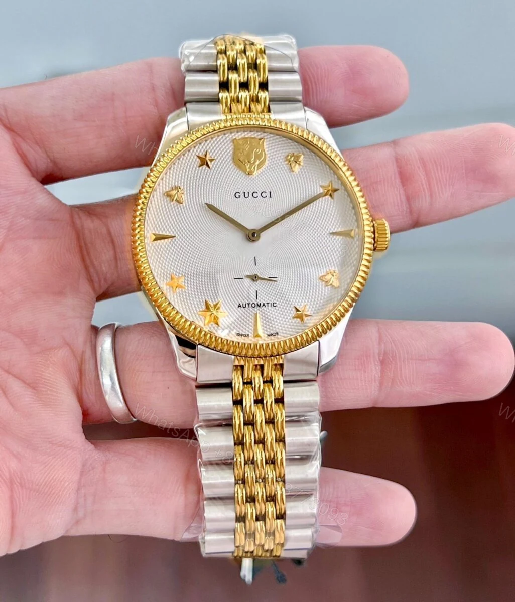View 2 of Gucci G-Timeless Gold 40MM White Dial Automatic