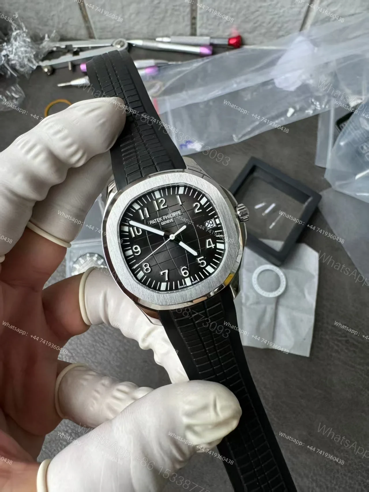 View 5 of Patek Philippe Super Clone Aquanaut 5167A-001 40MM Black dial