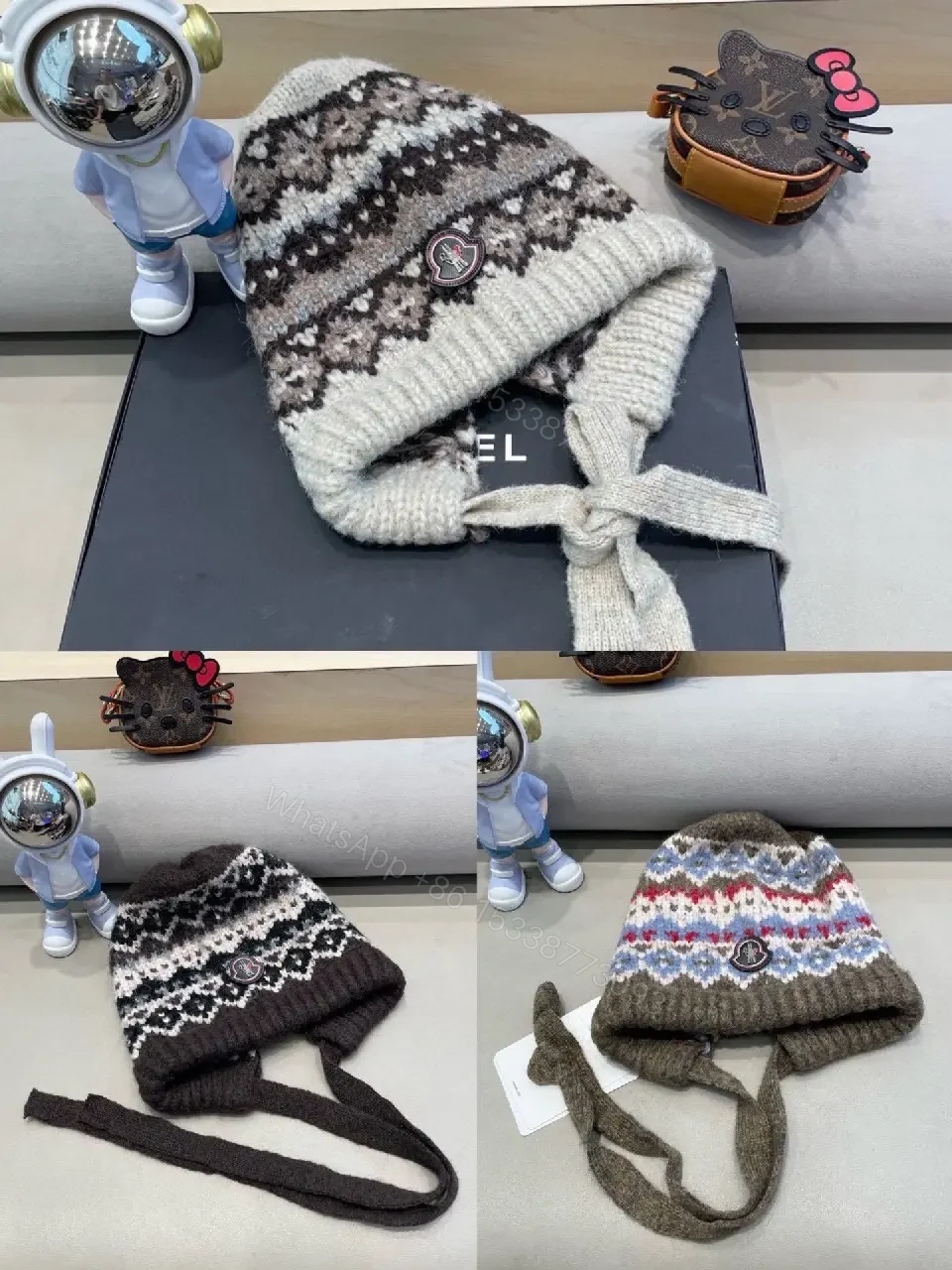 View 3 of Cozy Knit Hat with Subtle Logo – Premium Warmth Cap