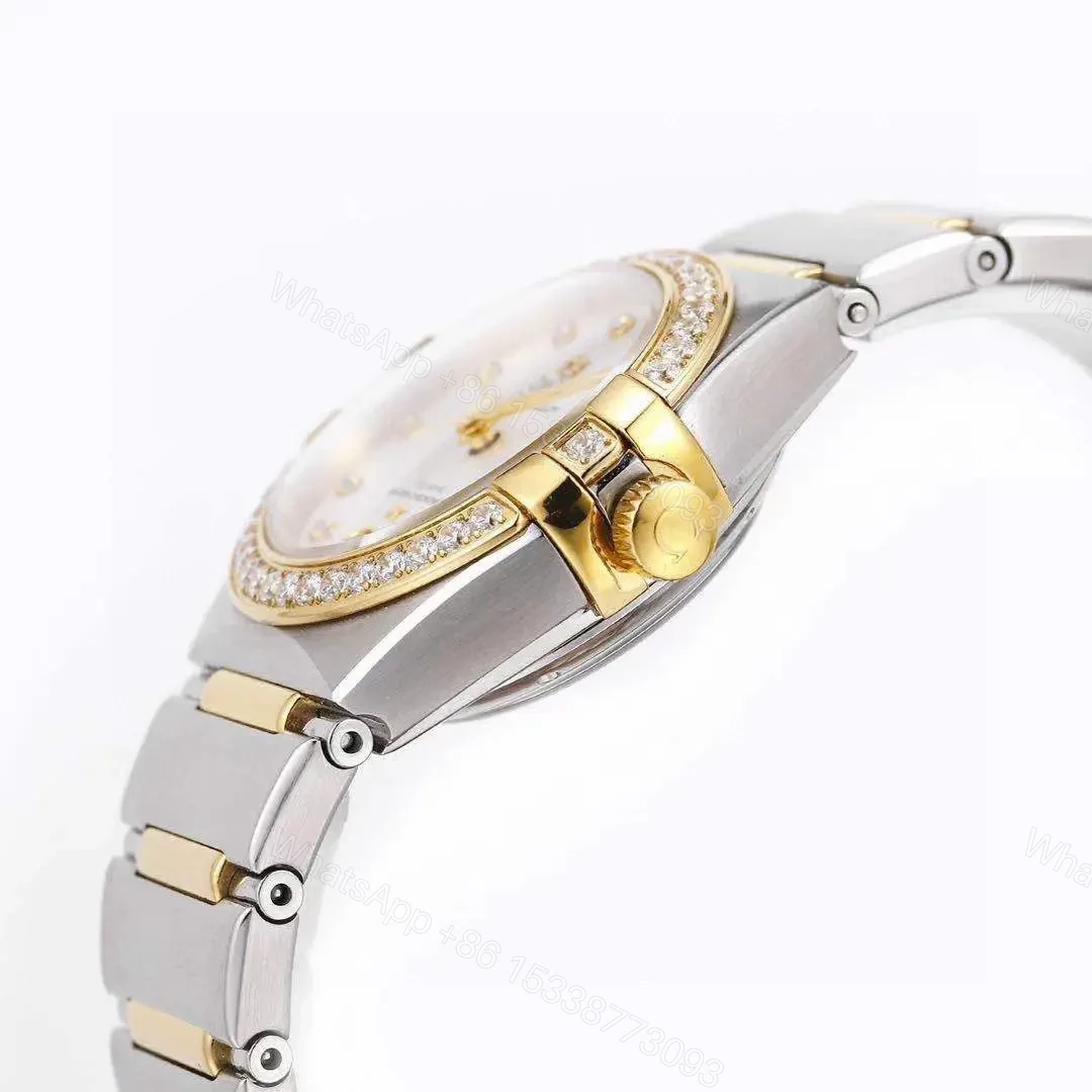 View 6 of Omega Constellation 29mm Women’s Watch Two-Tone Stainless Steel with Diamond Bezel V6 Version