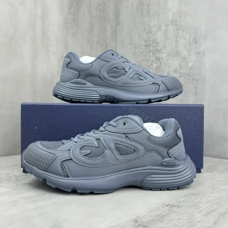 View 4 of Dior Low-Profile Runner: Luxe Textured Comfort Sneaker