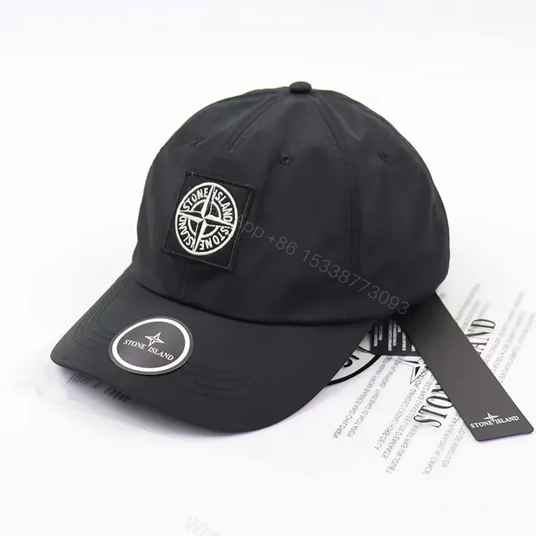 View 2 of Cobalt Stone Cap: Structured, Water-Resistant with Signature Patch