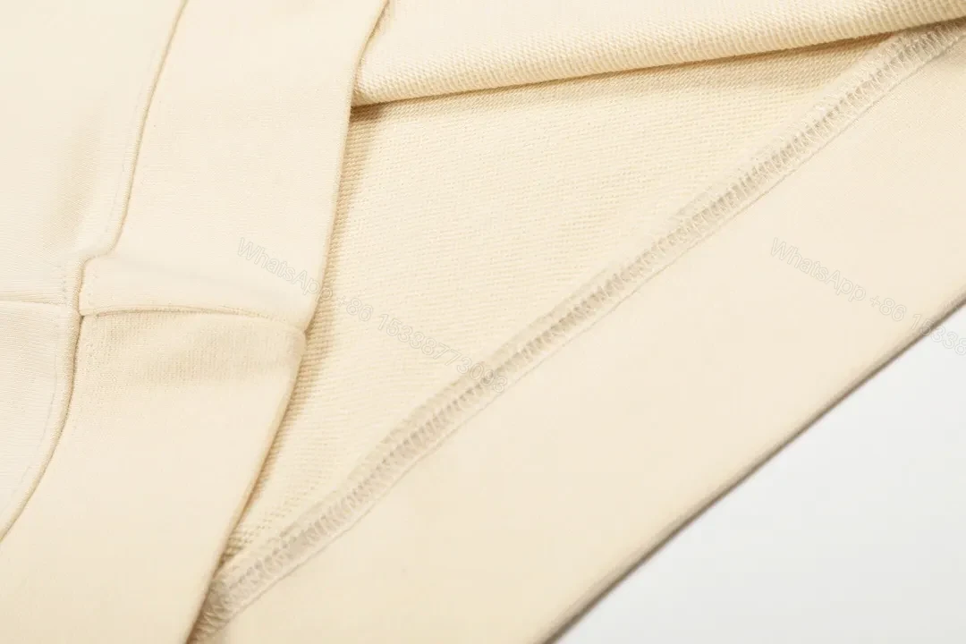 View 10 of Cream Beige Knit + Signature Logo Print Crewneck Sweatshirt