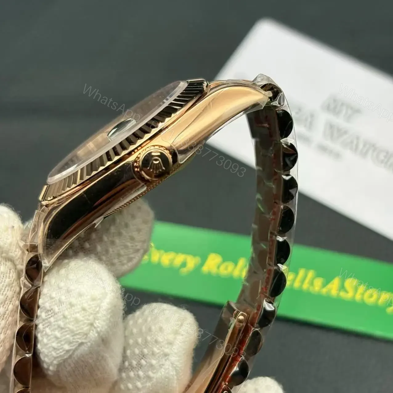View 5 of Rolex Day-Date 40 Rose Gold Meteorite Dial