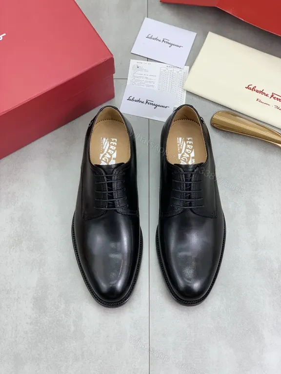 View 5 of Ferragamo Sleek Black Oxford: All-Day Comfort & Style