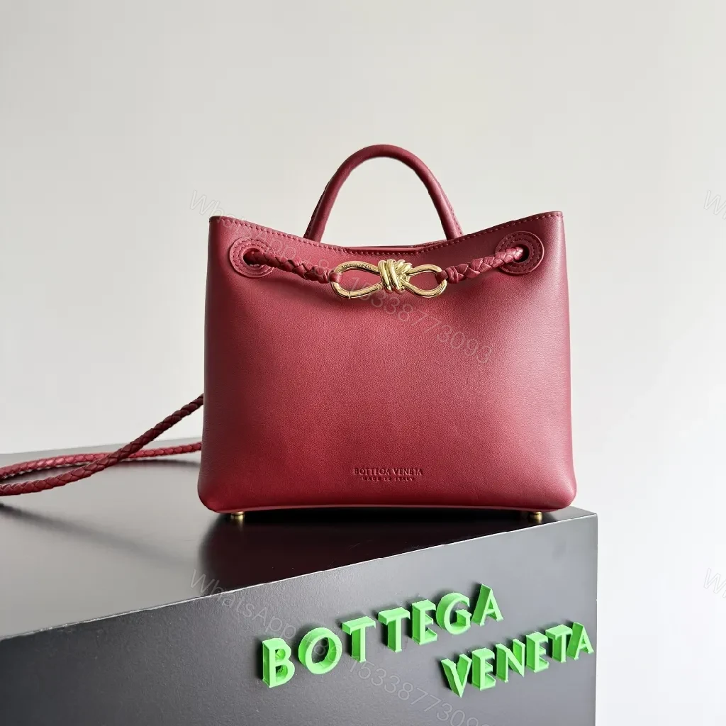 Red Leather Crossbody Bag: Minimalist Hardware Charm — view 1