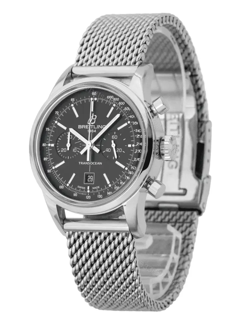 View 2 of Breitling Transocean Chronograph 38 Replica A4131012.BC06.171A – 38 mm Steel