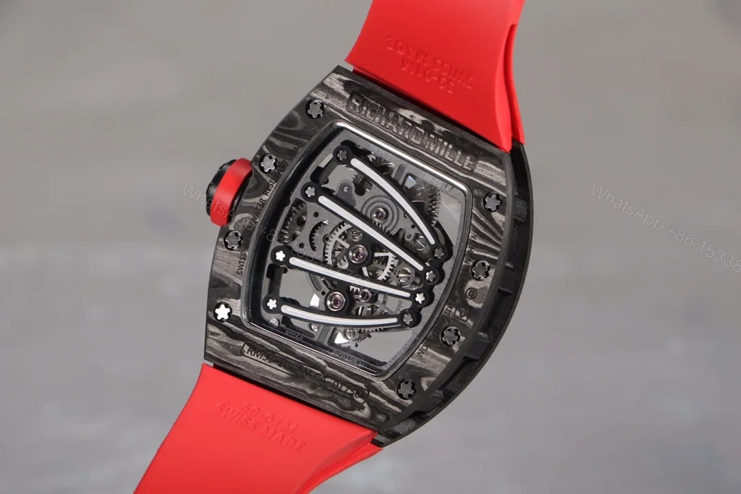 View 5 of Richard Mille RM59-01 Green Lizard Tourbillon Red Strap EditionRM59-01-TPT-GREEN-LIZARD-TOURBILLON-RED