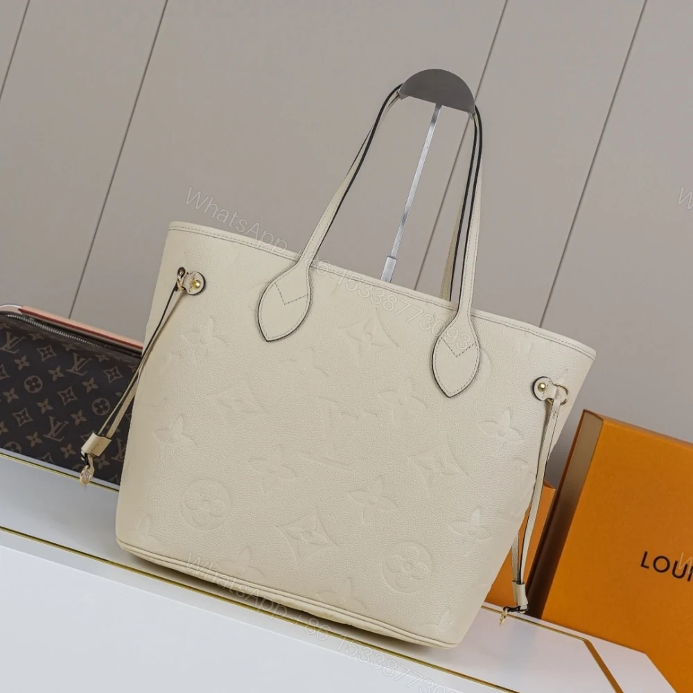 View 3 of Louis Vuitton Neverfull MM Crème Beige 31Cm M46676